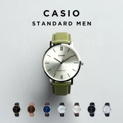 【10年保証】【日本未発売】CASIO STANDARD MEN カシオ スタンダード MTP-VT01L 腕時計 時計 ブランド メンズ レディース キッズ 子供 男の子 女の子 チープカシオ チプカシ アナログ 薄型 軽量 高級感 高見え レザー 海外モデル ギフト プレゼント