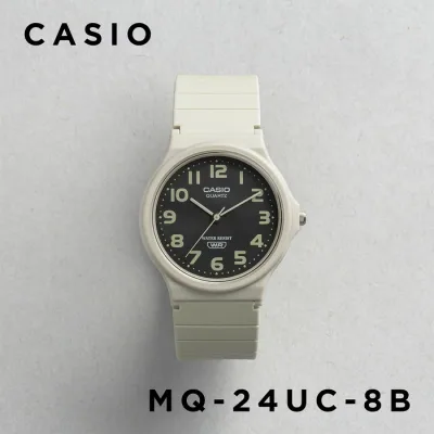 【10年保証】CASIO STANDARD カシオ スタンダード MQ-24UC-8B 腕時計 時計 ブランド メンズ レディース キッズ 子供 男の子 女の子 チープカシオ チプカシ アナログ ベージュ ブラック 黒 ギフト プレゼント