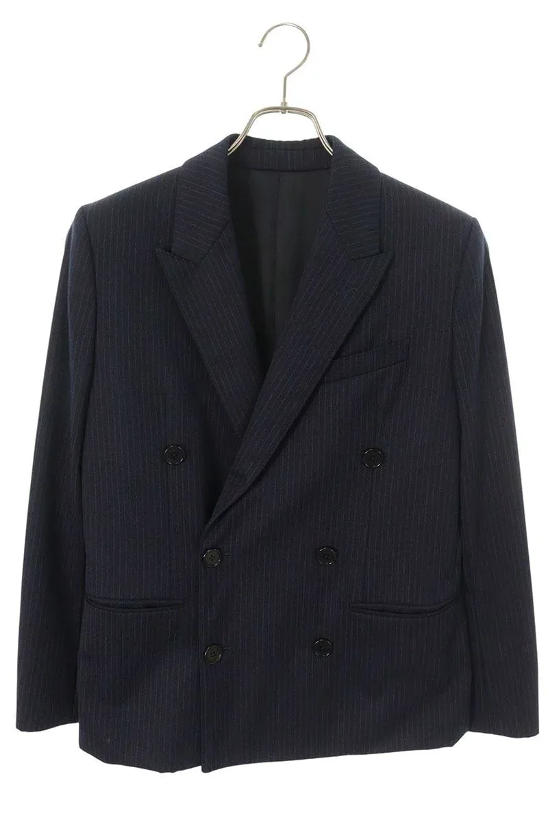 セリーヌ CELINE サイズ:44 2V295449K ウールダブルブレストジャケット(ネイビー)【928062】【BS55】【メンズ】【中古】bb132#rinkan*C