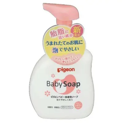 送料無料 3個セット ピジョン 全身泡ソープ フラワーの香り 500ml ベビーソープ 全身 顔 頭 赤ちゃん ベビー用品 初めてのバスタイム ピジョンベビーリピッド 弱酸性 無着色 パラベンフリー 肌に優しい しっとり 綺麗 洗いやすい 植物由来 皮フ刺激性テスト済み 洗い上がり