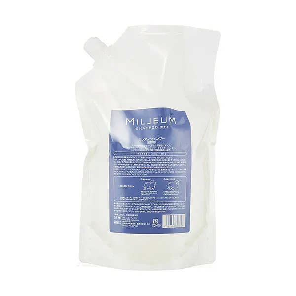 送料無料 デミ ミレアム ヘアケア シャンプー 詰替用 1800mL 保湿 ダメージケア ボトル 本体 大容量 業務用 美容室専売品 サロン専売品 DEMI MILLEUM マイルド ダメージ毛 ソフト 天然複合アミノ酸 ユニセックス デリケート 優しい ソフト リピート 品質 泡立ち サッパリ