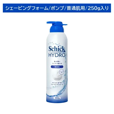 ハイドロ シェービングフォーム ポンプタイプ 250g 髭剃り フェイス 身だしなみ 片手で楽々 逆剃りできる シック Schick