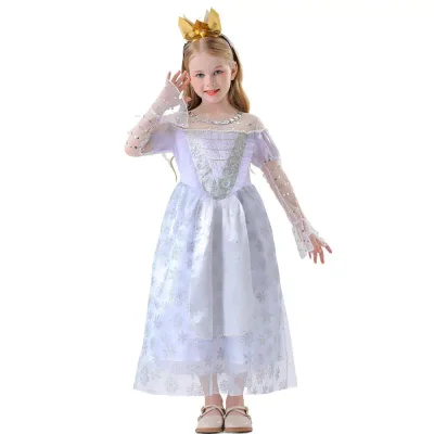 キッズ プリンセスドレス ハロウィン コスプレ 高級感 かわいい 女の子 パーティー衣装 イベント 仮装 秋 フリル レース ロング丈 ピンク ゴージャス