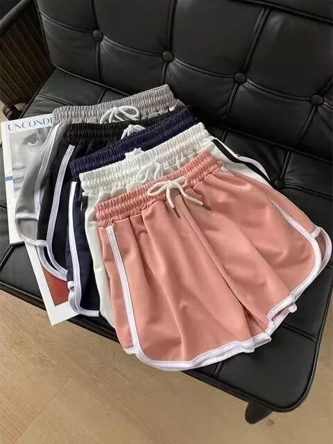 レディース 夏 ワイドパンツ ゆったり 大きめサイズ ハイウエスト ランニング 学生 カジュアル ルームウェア パジャマ 外出用 吸湿速乾 軽量 伸縮性 コットン混