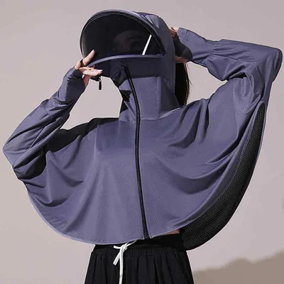 パーカー レディース 接触冷感 薄手 羽織り 長袖 ジップアップ 日焼け防止 UVカット 紫外線対策 透湿 吸湿速乾 軽量 通気性 快適 指穴付き 指貫き フード付き ゆったり 体型カバー 大きいサイズ 着痩せ 通勤 アウトドア スポーツ 散歩 自転車