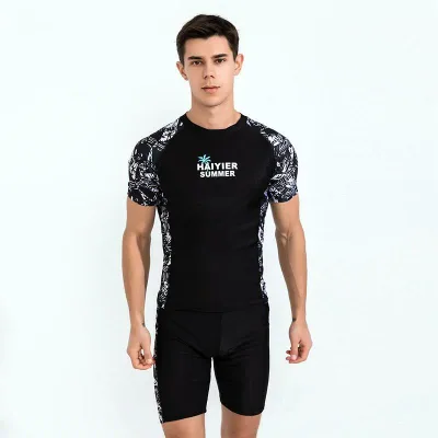 水着 メンズ 半袖 セパレート 上下セット フィットネス水着 フィットネス 水陸両用 サーフパンツ 海 セット 男性 男性用 おしゃれ スイムパンツ