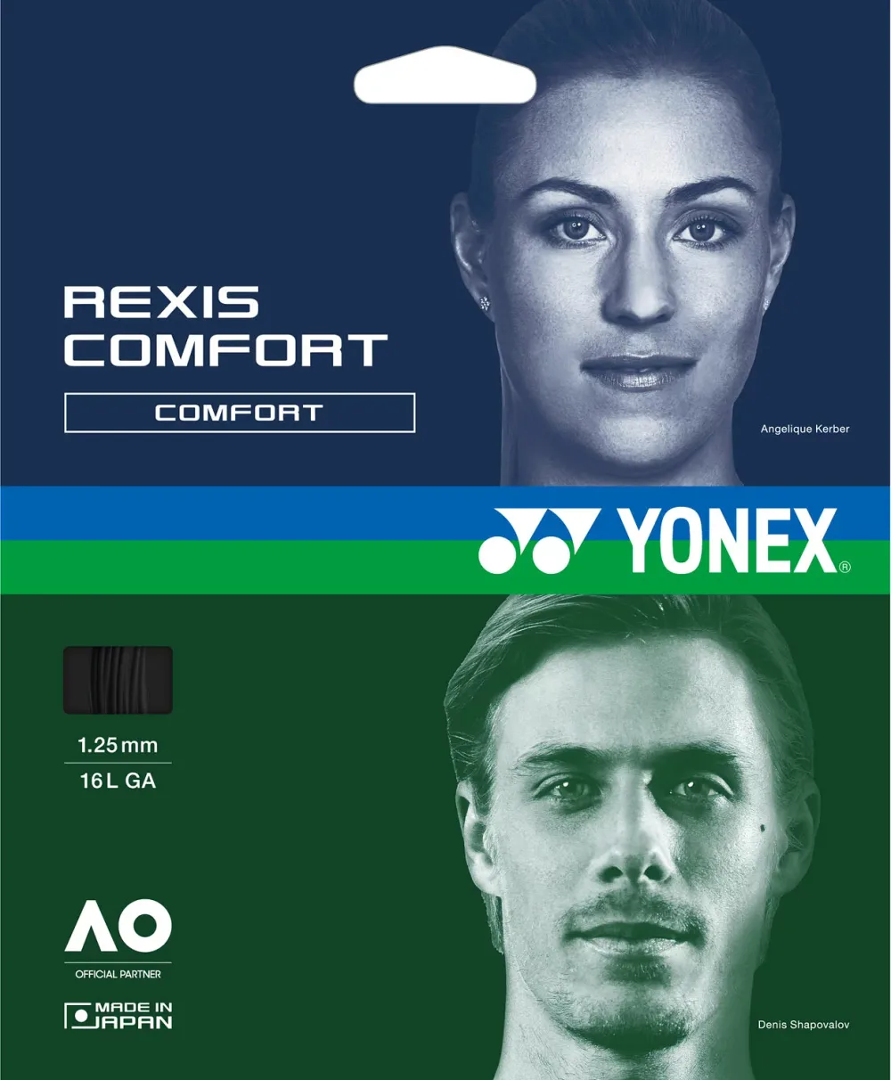 YONEX (ヨネックス) テニス ガット・ラバー レクシスコンフォート125 【ブラック】 TGRCF125 007 硬式ガット 硬式テニス ストリング メンズ・レディース 男性用・女性用 ブラック 黒 24SS {NP}
