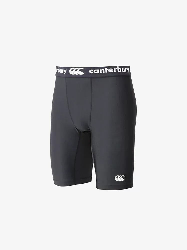 CANTERBURY (カンタベリー) ラグビー スパッツ ベースレイヤーショーツ(ロング)(メンズ) 【ブラック】 RG24044 19 メンズ 男性用 ゴールドウイン ブラック 黒 {NP}