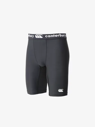 CANTERBURY (カンタベリー) ラグビー スパッツ ベースレイヤーショーツ(ロング)(メンズ) 【ブラック】 RG24044 19 メンズ 男性用 ゴールドウイン ブラック 黒 {NP}