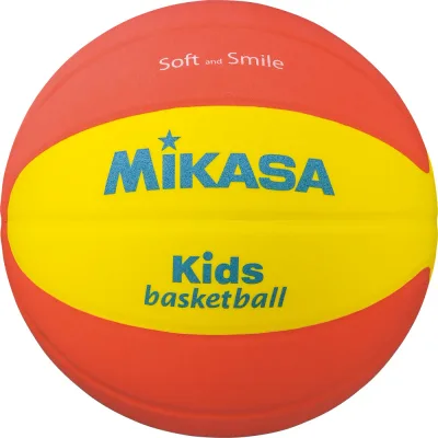 MIKASA (ミカサ) バスケットボール ボール スマイルバスケット 5号 【イエロー×オレンジ】 SB512-YO ボール5号 バスケットボール ジュニア・キッズ 子供用 イエロー 黄 橙 9999 {SK}