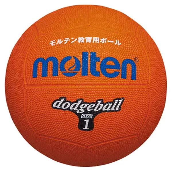 molten(モルテン) ハンドボール ドッチボール ボール ドッジボール 1号球 【オレンジ】 メンズ・レディース 男性用・女性用 D1OR 橙 {SK}