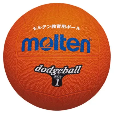molten(モルテン) ハンドボール ドッチボール ボール ドッジボール 1号球 【オレンジ】 メンズ・レディース 男性用・女性用 D1OR 橙 {SK}