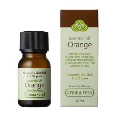 エッセンシャルオイル ピュア オレンジ 10ml 日本香堂 △