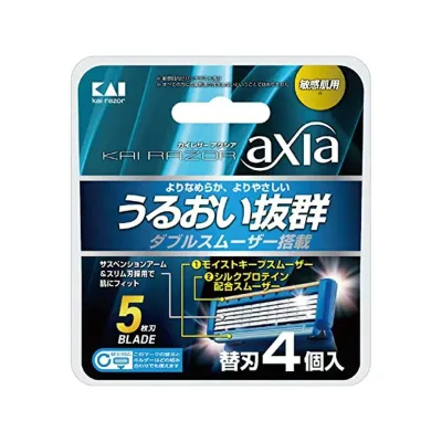 KAI RAZOR axia(カイレザー アクシア)替刃 4個入 貝印