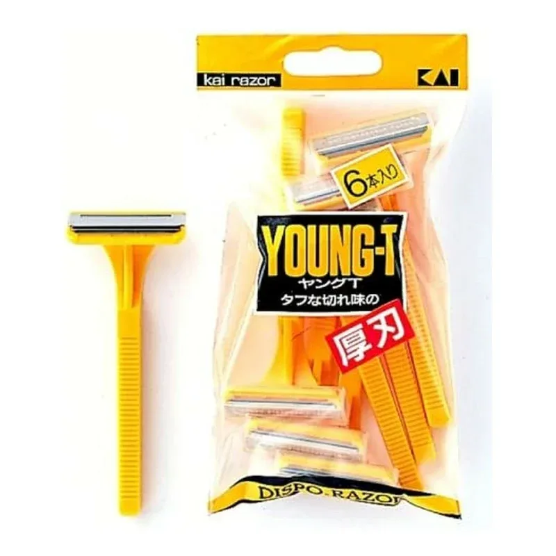 YNGT-6P ヤングT-6 使い捨てカミソリ 6本入 貝印