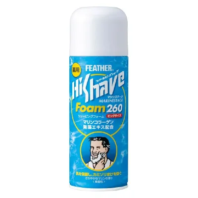 薬用ハイシェーブ マリンステージ フォーム 260g フェザー安全剃刀