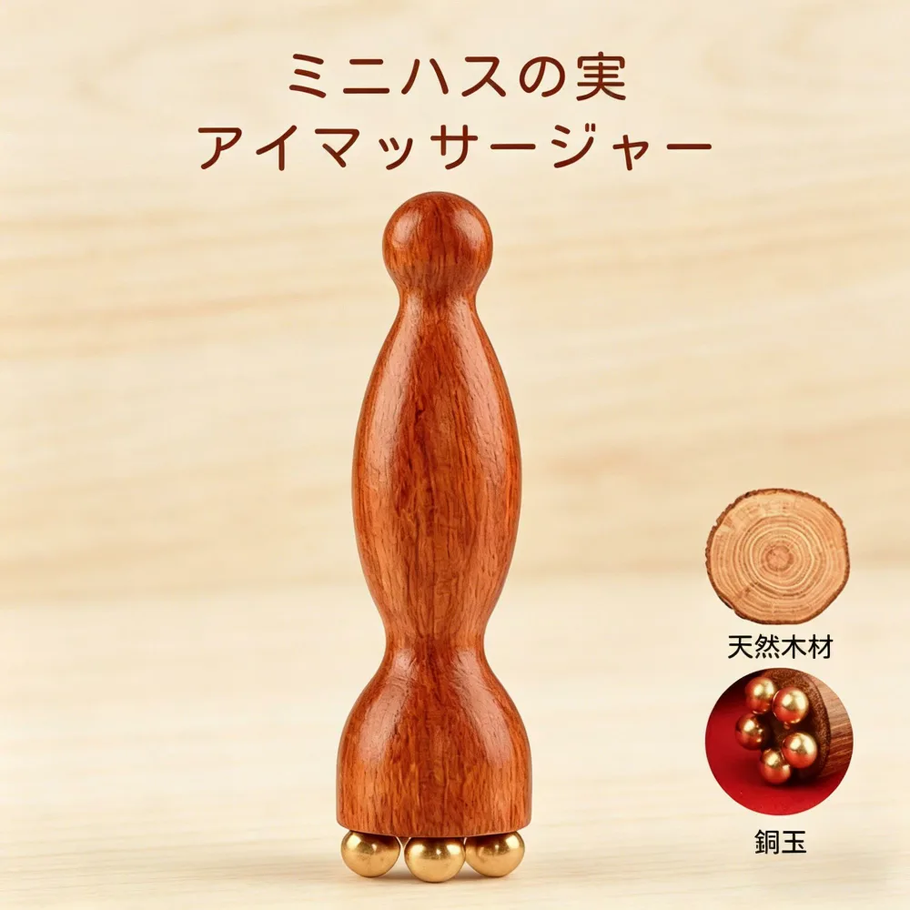 【特典付】最大10%OFFxP5倍! 美顔器 目元ケア フェイスケア ツボ押し 経絡 羊角 ひょうたん型 蓮の実型 天然素材 なめらか 多機能美容棒 スキンケア むくみケア 蓮モチーフ マッサージ棒