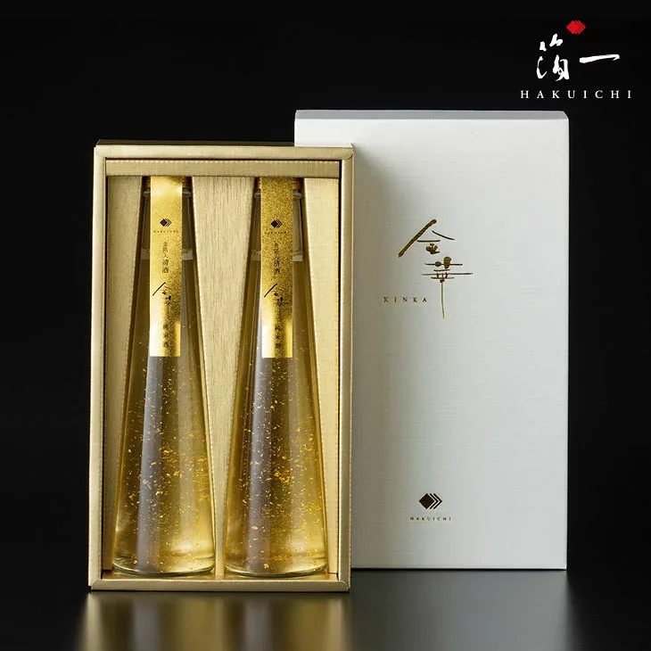 金華 清酒 2本セット|金沢金箔の箔一(はくいち)| 結婚祝い 酒 金箔入り 日本酒 ギフト プレゼント セット お酒 誕生日 記念日 男性 女性 結婚祝い 金婚式 新築祝い おしゃれ おいしい お祝い お礼 退職祝い 内祝 お返し 手土産 贈答品 父の日 2026