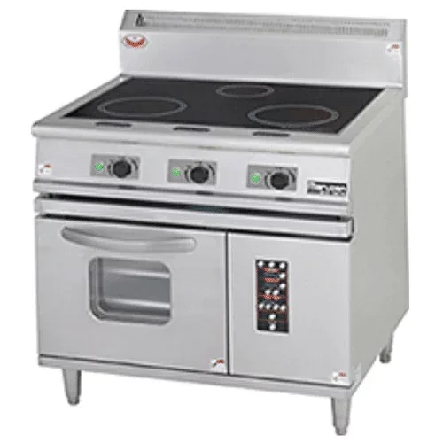 MIR-097XB 【マルゼン】IHレンジ コンベクションオーブン搭載 幅900×奥行750×高さ850mm【業務用/新品】【送料無料】