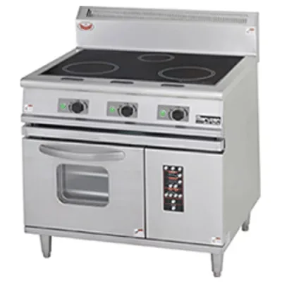 MIR-097XB 【マルゼン】IHレンジ コンベクションオーブン搭載 幅900×奥行750×高さ850mm【業務用/新品】【送料無料】