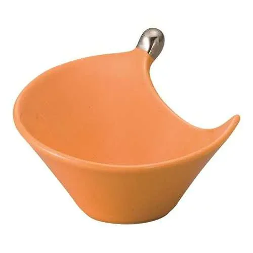 286-53 オレンジ釉 しずく珍味/業務用/新品/小物送料対象商品