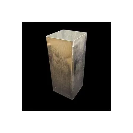 kinari/モールド 四角形 高さ19cmx7.6cm x 7.6cm アルミ製/sm12【01】 キャンドル、アロマ キャンドル材料 モールド・型 アルミモールド ろうそく 手作り おしゃれ かわいい フラワー ギフト