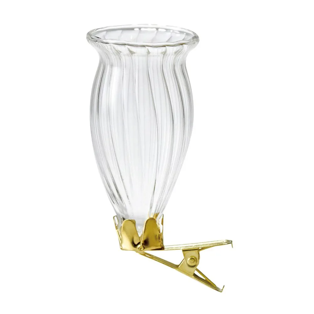 東京堂/フラワーグラスクリップ カラー/GG001810【01】 花器、リース 花器・花瓶 ガラス花器フラワーべース 資材 可愛い おしゃれ 春 夏 イースター クリスマス ハロウィン 成人式 バラの日