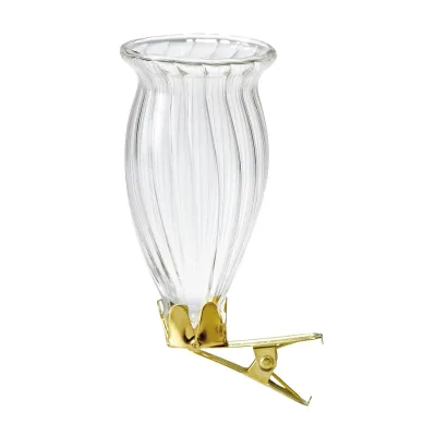 東京堂/フラワーグラスクリップ カラー/GG001810【01】 花器、リース 花器・花瓶 ガラス花器フラワーべース 資材 可愛い おしゃれ 春 夏 イースター クリスマス ハロウィン 成人式 バラの日