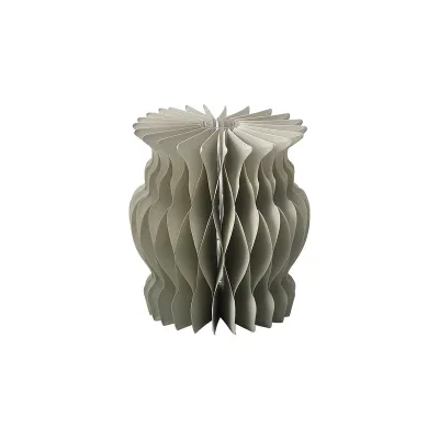 クレイ/Plisse_11φ12H GRAY/966-003-180【01】 花器、リース 花器・花瓶 一輪挿し・小さい花瓶フラワーべース 資材 可愛い おしゃれ 夏 クリスマス