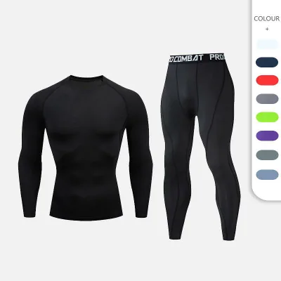 スポーツウェア メンズ 男性用 長袖 コンプレッションウェア 赤色 レッド 秋冬 ランニング トレーニング バスケットボール ジム 吸汗速乾 通気性 再生繊維 スパンデックス