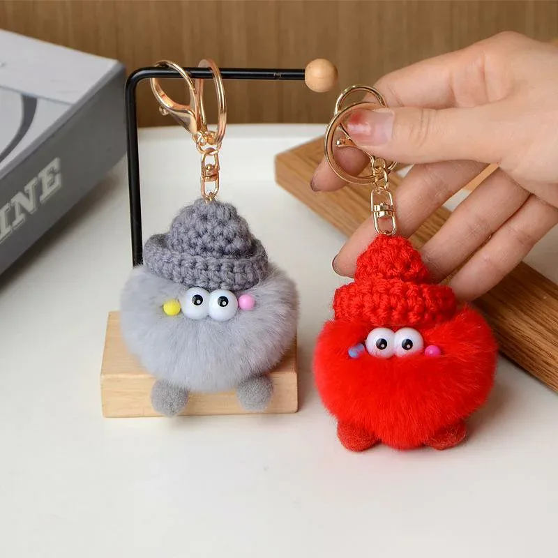 キーホルダー レックスラビットファー 小動物マスコット かわいい 癒やし系 車 バッグチャーム 鞄飾り アクセサリー ふわふわ もふもふ 人気 多色展開