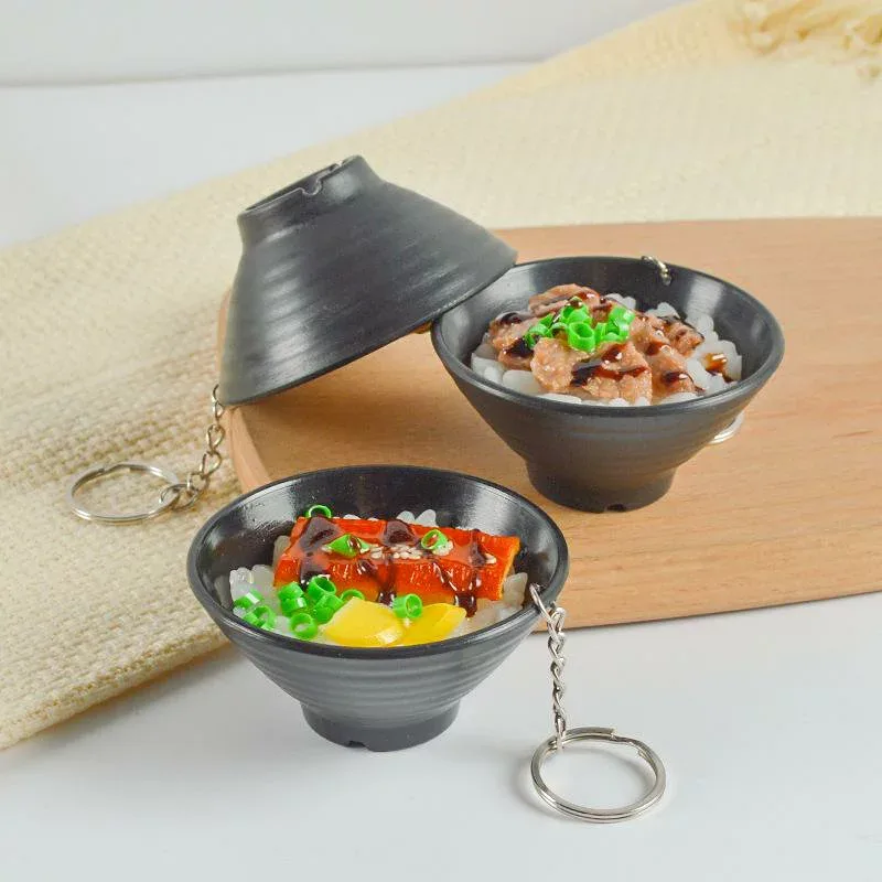 食品サンプル うなぎ 丼 ミニチュア リアル 精巧 バッグチャーム キーホルダー ストラップ 和食 グッズ かわいい プレゼント フェイクフード