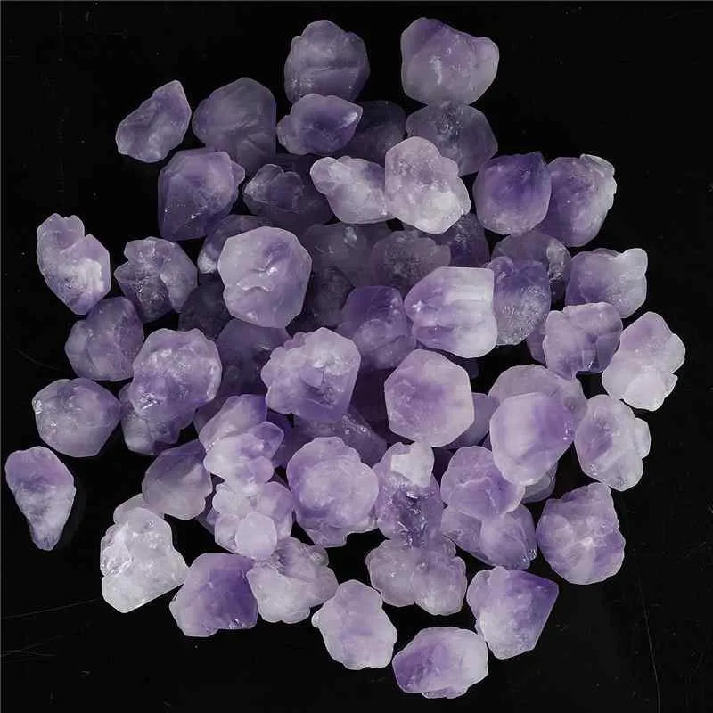 天然石 アメジストクラスター 約2cm 鉱物結晶 原石 パープル 紫水晶 不規則形状 パワーストーン ヒーリングストーン インテリア 置き石 浄化用 アクセサリー素材
