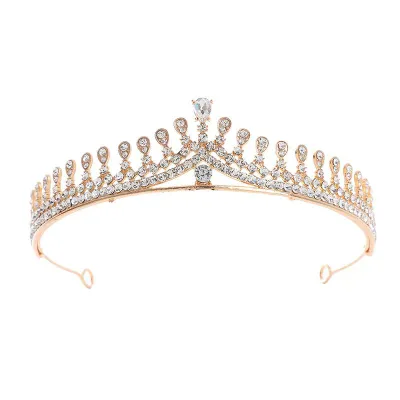カチューシャ レディース ティアラ ヘアアクセサリー キラキラ 水飾 電気メッキ加工 ウェディング 結婚式 二次会 ブライダル 発表会 パーティー 豪華