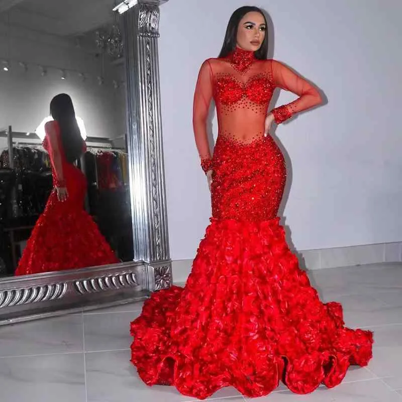 Dress, Women's, Long Dress, Tight, Long Sleeve, See-Through, Lace, Stand-up Collar, Formal, Invitation, Cabaret Dress, Sexy