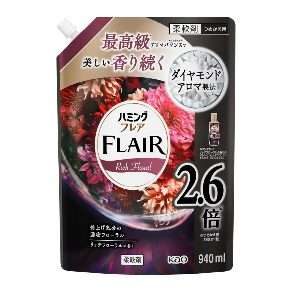 花王 ハミングフレア リッチフローラル 詰替 940mL