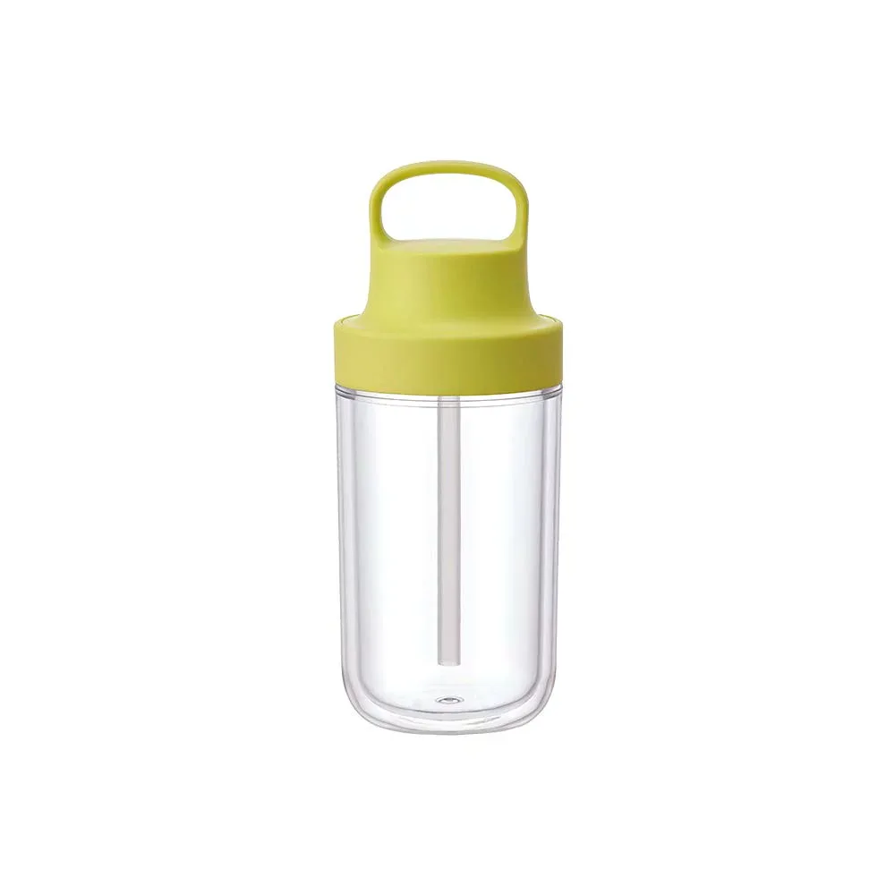 KINTO (キントー) トゥーゴーボトル 360ml イエロー ストロー付き 軽量 水筒 食洗機対応 二重構造 20062