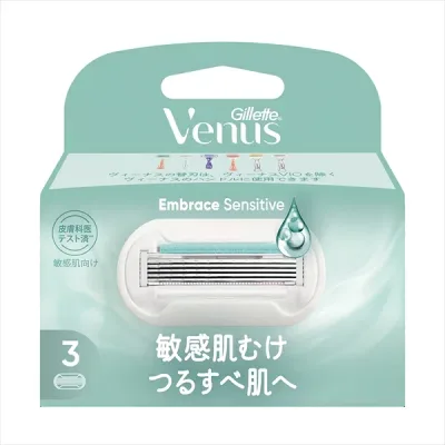 ヴィーナス敏感肌むけ替刃3B 【 ジレット 】 【 女性用カミソリ 】