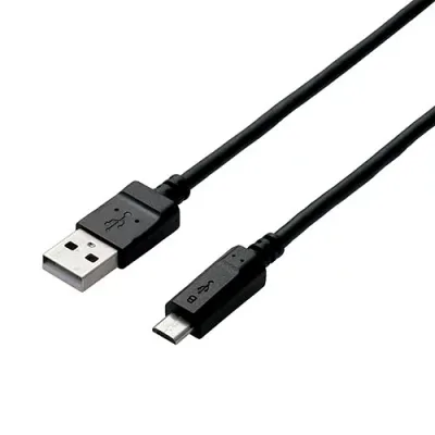 【5個セット】エレコム microUSBケーブル/2A出力/スタンダード/通信・充電/2m/ブラック MPA-AMB2U20BKX5