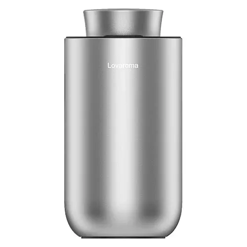Lovaroma 高密度アロマディフューザー Deep Serenity Aroma 水も熱も使わず空気の力で拡散 シルバー Lovaroma-H11-SV