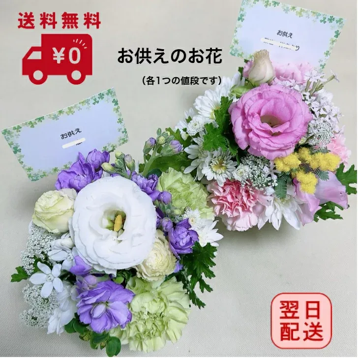 ◇お手頃価格のお供えアレンジメント お供え 花 即日発送 喪中お見舞い 【送料無料】 旬のおまかせ供花 お悔やみ 法事 命日 新盆 初盆 お盆 ペット 花束 彼岸 枕花 仏事 弔事 喪中 お供え お盆のお花 生花