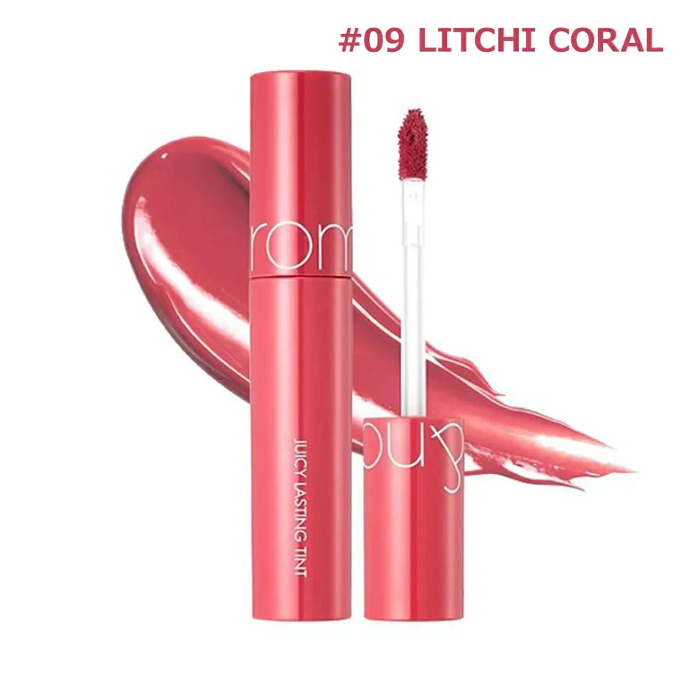 rom&nd ロムアンド ジューシーラスティングティント 09 LICHI CORAL 韓国コスメ 韓国リップ 口紅【国内発送】【送料無料】