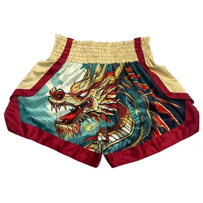 ボクシング パンツ スポーツ ショーツ エクササイズ フィットネス アスリート ジム おしゃれ ファッション ムエタイ トレーニング 競技 子供 大人 キック ドラゴン