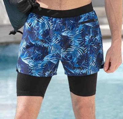 ビーチ パンツ 海パン サーフィン 水着 重ね着風 メンズ スイミング トランクス スポーツ ショーツ 速乾 温泉 アンチエイジング 防水 多機能
