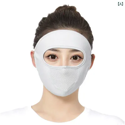 Face Cover for Women, Cool Touch, UV Protection, Neck Guard, Sun Shade, Mask, Neck, UV Protection, Breathable, Mesh, Dustproof, Outdoor, Bicycle, Travel, Gray, Blue, Pink, Black