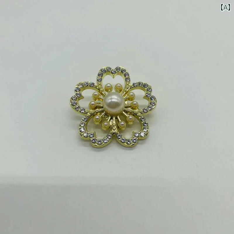 ブローチ レディース 花 フラワー 亜鉛合金 電気メッキ加工 パール調 ジルコニア 高級感 上品 カジュアル 通学 通勤 チラ見え防止 ピン 固定ピン おしゃれ