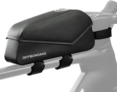 OFFBONDAGE トップチューブバッグ 自転車 ロードバイク バッグ 防水 安定 マグネット開閉 簡単装着 フレームバッグ スリム 小物収納 軽量 大容量 膝に当たらない サイクリング
