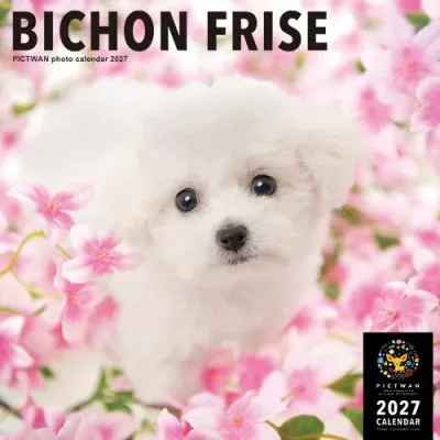 【2027年版・壁掛】 ピクトワン(PICTWAN) ビション・フリーゼ L判 L003