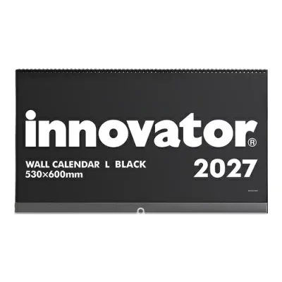 【2027年版・壁掛】 イノベーター(innovator) カレンダー壁掛 L 31437 黒