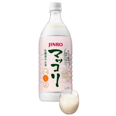 BOX販売【JINRO】ジンロ マッコリ ペット 1000mlx1箱(15本) ★地域別送料無料★ 韓国マッコリ 韓国お酒 お酒 アルコール 6% 甘みと酸味が絶妙な味わい 人気 韓国飲料 韓国お酒 お酒 まっこり